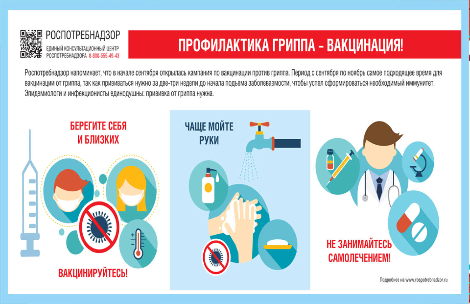 Основные меры профилактики против гриппа.